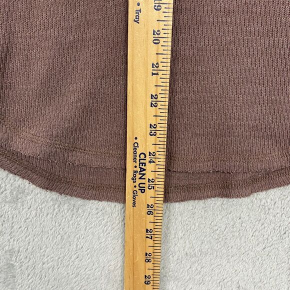 Altar'd State Cocoa Long Sleeve Buttoned Top - Picture 4 of 7